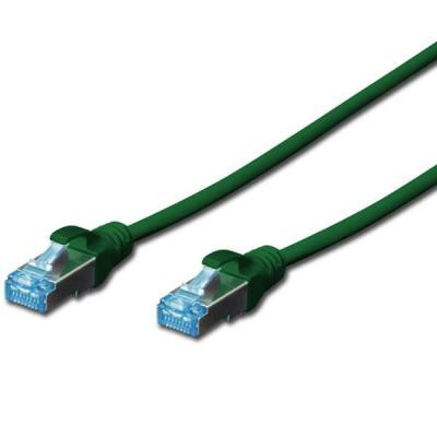 Патч-корд Digitus 5м, cat.5e, SF-UTP, AWG 26/7, green (DK-1531-050/G)