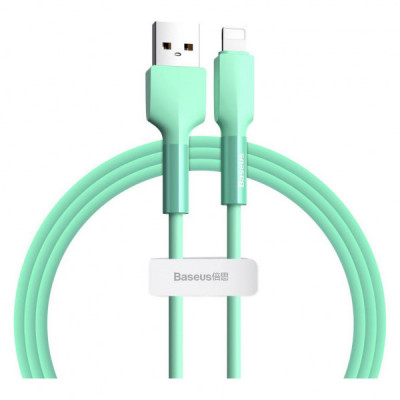 Дата кабель USB 3.1 AM to Lightning 1.0m CALDC 2.4A Silica gel Green Baseus (CALGJ-06)