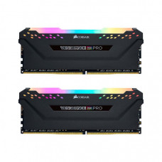 Модуль пам'яті для комп'ютера DDR4 16GB (2x8GB) 4000 MHz Vengeance RGB PRO Black Corsair (CMW16GX4M2K4000C19)