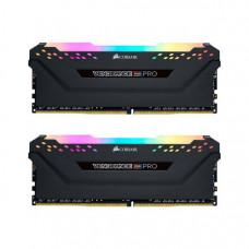 Модуль пам'яті для комп'ютера DDR4 16GB (2x8GB) 4000 MHz Vengeance RGB PRO Black Corsair (CMW16GX4M2K4000C19)