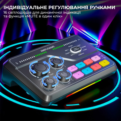 Мікшерний пульт Fifine SC8 Black (SC8)