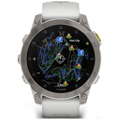 Смарт-годинник Garmin EPIX gen 2, Sapphire,White,Titanium, GPS (010-02582-21)