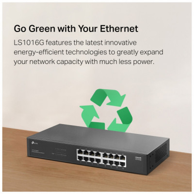 Комутатор мережевий TP-Link LS1016G Комутатор мережевий TP-Link LS1016G