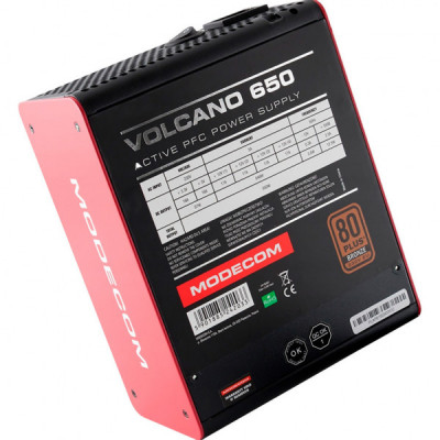 Блок живлення Modecom 650W (ZAS-MC85-SM-650-ATX-VOLCA)