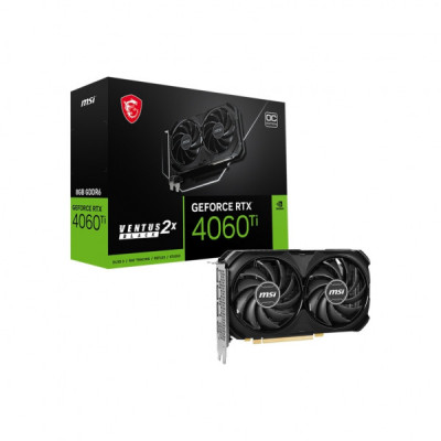 Відеокарта MSI GeForce RTX4060Ti 8Gb VENTUS 2X BLACK OC (RTX 4060 Ti VENTUS 2X BLACK 8G OC)