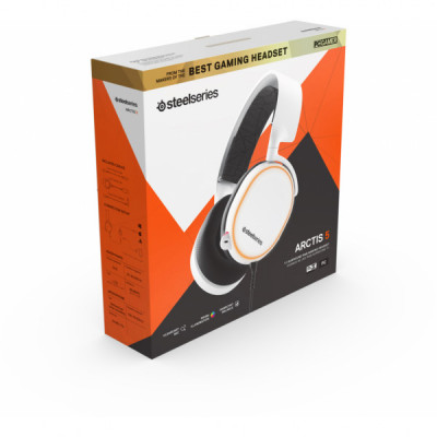 Навушники SteelSeries Arctis 5 White 2019 Edition (61507)