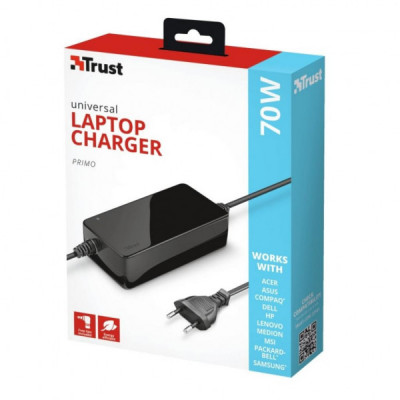 Блок живлення до ноутбуку Trust Primo 70W-19V Universal Laptop Charger (22141_TRUST)