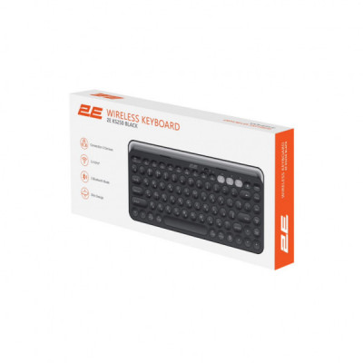 Клавіатура 2E KS250 Wireless/Bluetooth Black (2E-KS250WBK)