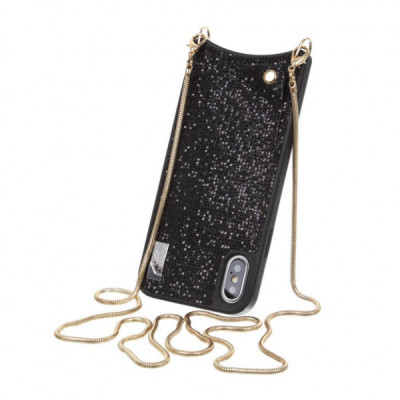 Чохол до мобільного телефона BeCover Glitter Wallet Apple iPhone X/Xs Black (703617) (703617)