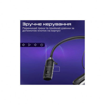 Навушники Promate Leap Black (leap.black)