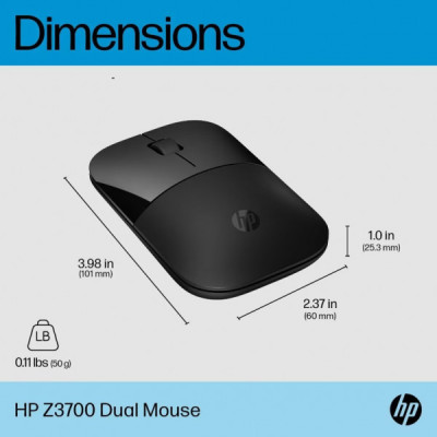 Мишка HP Z3700 Dual Wireless/Bluetooth Black (758A8AA)