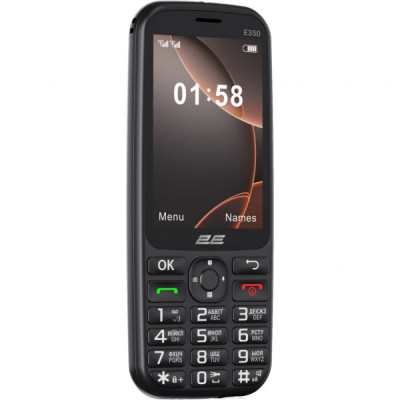 Мобільний телефон 2E E350 Black (694743656879)