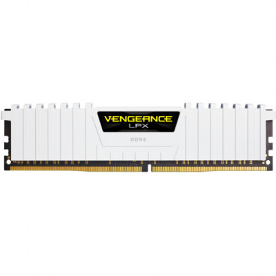 Модуль пам'яті для комп'ютера DDR4 16GB (2x8GB) 3200 MHz Vengeance LPX White Corsair (CMK16GX4M2E3200C16W)