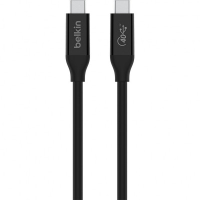 Дата кабель USB4 USB-C to USB-C 0.8m 40Gbps 100W Black Belkin (INZ001BT0.8MBK)