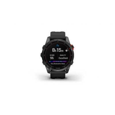 Смарт-годинник Garmin fenix 7S Solar,Slate Gray w/ Black Band, GPS (010-02539-13)