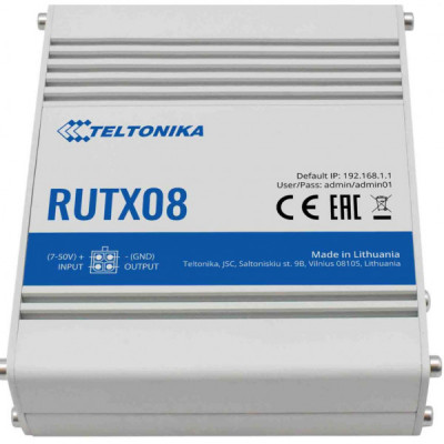 Маршрутизатор Teltonika NET ROUTER 1000M 4PORT/RUTX08 TELTONIKA (RUTX08000000)