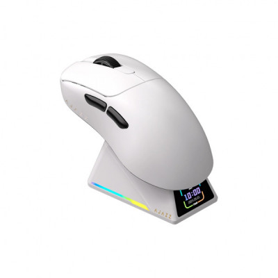 Мишка Ajazz AJ179 APEX Wireless/Bluetooth/USB Charging Dock White (AJM179-A-W)