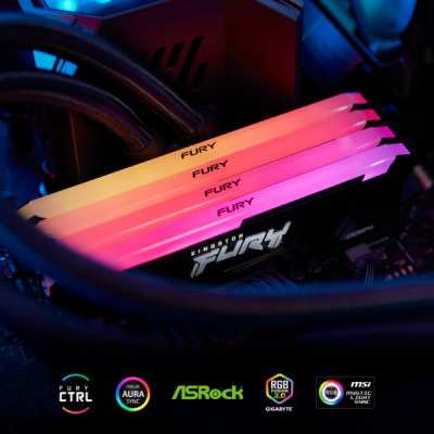 Модуль пам'яті для комп'ютера DDR4 16GB 3600 MHz Beast RGB Kingston Fury (ex.HyperX) (KF436C18BB2A/16)