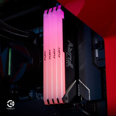 Модуль пам'яті для комп'ютера DDR4 16GB 3600 MHz Beast RGB Kingston Fury (ex.HyperX) (KF436C18BB2A/16)