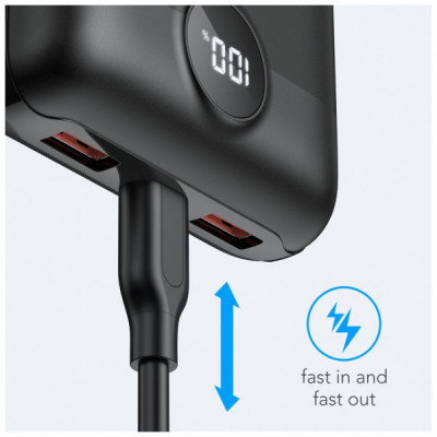 Батарея універсальна VEGER 20000mAh S20 22.5W PD/3/0 QC/3.0 black (6970453554198)