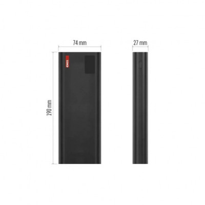 Батарея універсальна EMOS 27000mAh NTBF30, 100W, Pass-through, black (B0561B) Батарея універсальна EMOS 27000mAh NTBF30, 100W, Pass-through, black (B0561B)