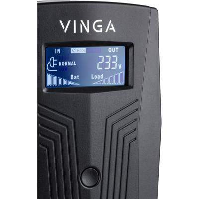 Пристрій безперебійного живлення Vinga LCD 800VA plastic case (VPC-800P)