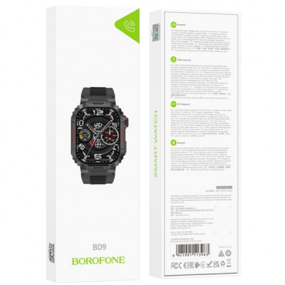 Смарт-годинник BOROFONE BD9 Smart sports watch (call version) Black (6941991113963)