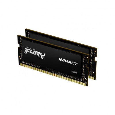 Модуль пам'яті для ноутбука SoDIMM DDR4 32GB (2x16GB) 2666 MHz Fury Impact Kingston Fury (ex.HyperX) (KF426S15IB1K2/32)