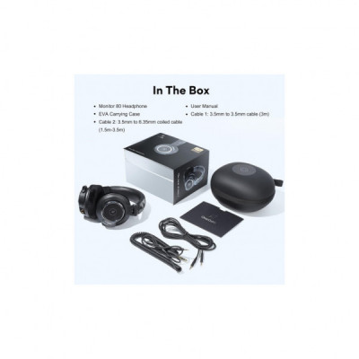 Навушники OneOdio Monitor 80 3,5мм/6,35мм Black (Monitor 80 Black)