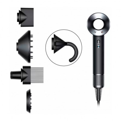 Фен Dyson HD07 Supersonic Black/Nickel (386816-01)