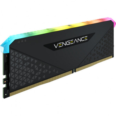 Модуль пам'яті для комп'ютера DDR4 16GB 3600 MHz Vengeance RGB RS Black Corsair (CMG16GX4M1D3600C18)