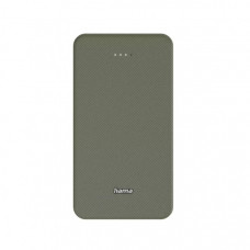 Батарея універсальна Hama 20000mAh, 15W/5V/3A, USB-C, USB-A, green (00201716)