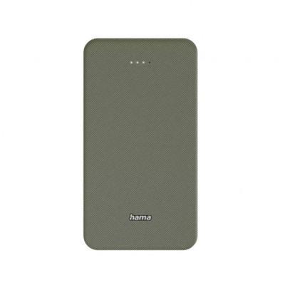 Батарея універсальна Hama 20000mAh, 15W/5V/3A, USB-C, USB-A, green (00201716)