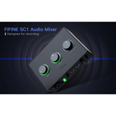 Мікшерний пульт Fifine Sound Card SC1 Black (SC1)