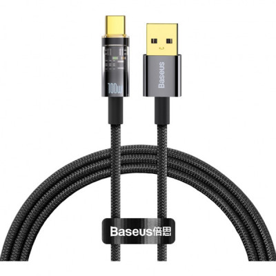 Дата кабель USB 2.0 AM to Type-C 1.0m 5A Black Baseus (CATS000201)