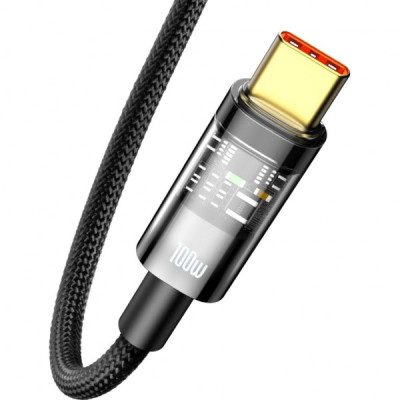 Дата кабель USB 2.0 AM to Type-C 1.0m 5A Black Baseus (CATS000201)