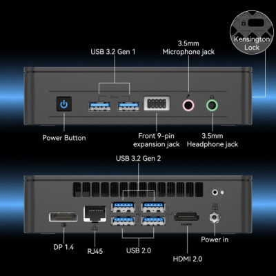 Комп'ютер GEEKOM Mini Air12 / N150, 16, 512, WIN11Pro (GMAir12N150-16512-EU)