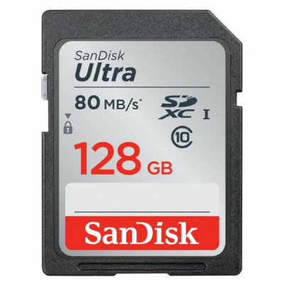 Карта пам'яті SanDisk 128GB SDXC class 10 UHS-I Ultra (SDSDUN4-128G-GN6IN)