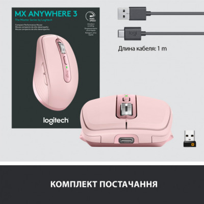 Мишка Logitech MX Anywhere 3 Rose (910-005990)