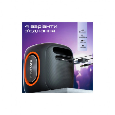 Акустична система Promate Strike-40 40W Black (strike-40)