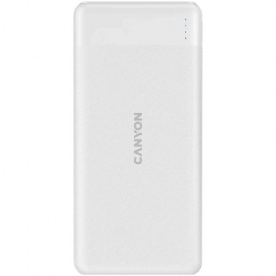 Батарея універсальна Canyon PB-109 10000 mAh PD/18W QC/3.0/20W White (CNE-CPB1009W)