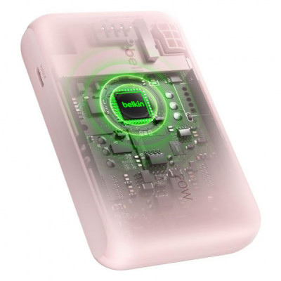 Батарея універсальна Belkin 10000mAh, 20W, USB-C, Pink (BPB021HQPK)