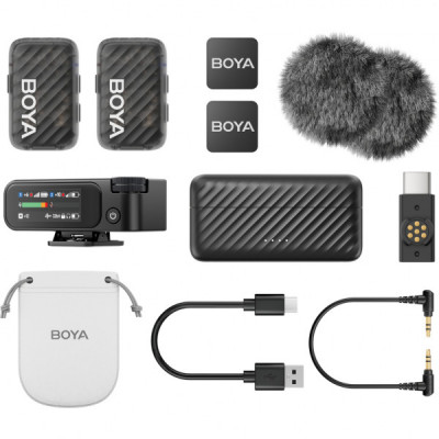 Мікрофон Boya MIC 2-02 Type-C/TRS Black (MIC 2-02) Мікрофон Boya MIC 2-02 Type-C/TRS Black (MIC 2-02)