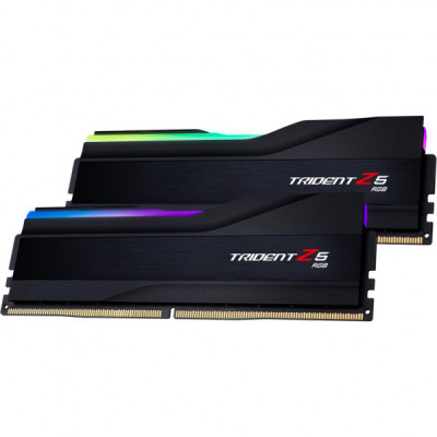 Модуль пам'яті для комп'ютера DDR5 48GB (2x24GB) 6400 MHz Trident Z5 RGB Black G.Skill (F5-6400J3648G24GX2-TZ5RK)