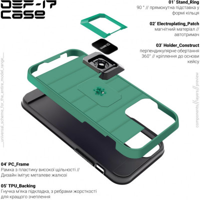 Чохол до мобільного телефона Armorstandart DEF17 case Samsung A33 5G (A336) Military Green (ARM61349)