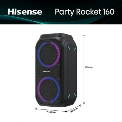 Акустична система Hisense Party Rocket 160 Black (20013565) Акустична система Hisense Party Rocket 160 Black (20013565)