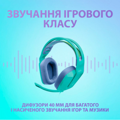 Навушники Logitech G335 Wired Gaming Mint (981-001024)