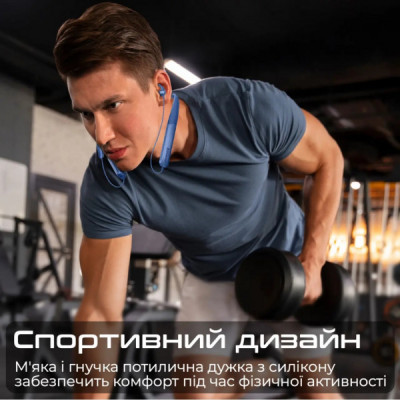 Навушники Promate Leap-200H Blue (leap-200h.blue) Навушники Promate Leap-200H Blue (leap-200h.blue)