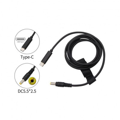 Кабель живлення USB Type-C to DC-5.5-2.5 XoKo (XK-DC5525)