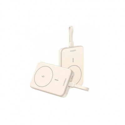 Батарея універсальна Ugreen 10000mAh 20W Magnetic Wireless Build-in USB-C Cable (PB760) (35341B)
